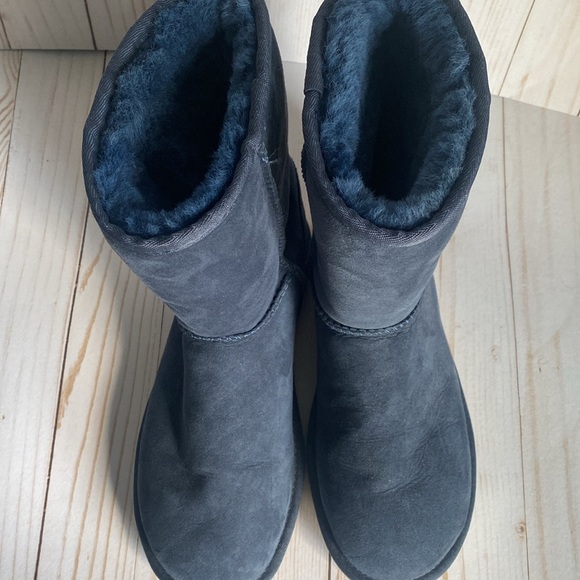 UGG Classic Short women’s blue boot size 7 - Picture 2 of 4